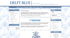 Desktop Screenshot of delft-blue-online.com