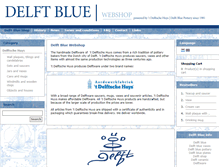 Tablet Screenshot of delft-blue-online.com